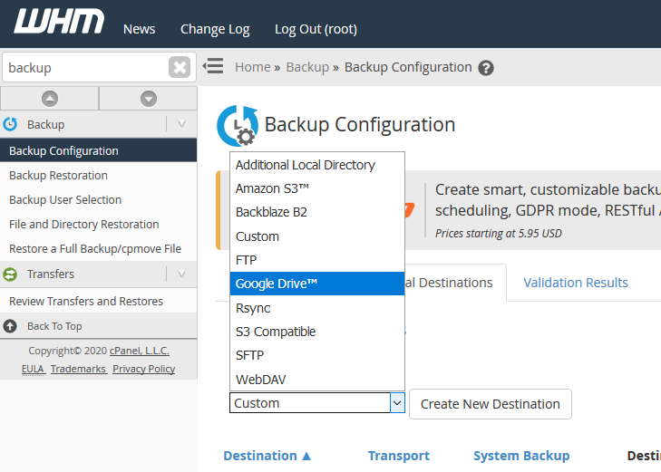 cpanel-google-drive